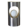 Vintage tube stainless steel lamp, 70s design