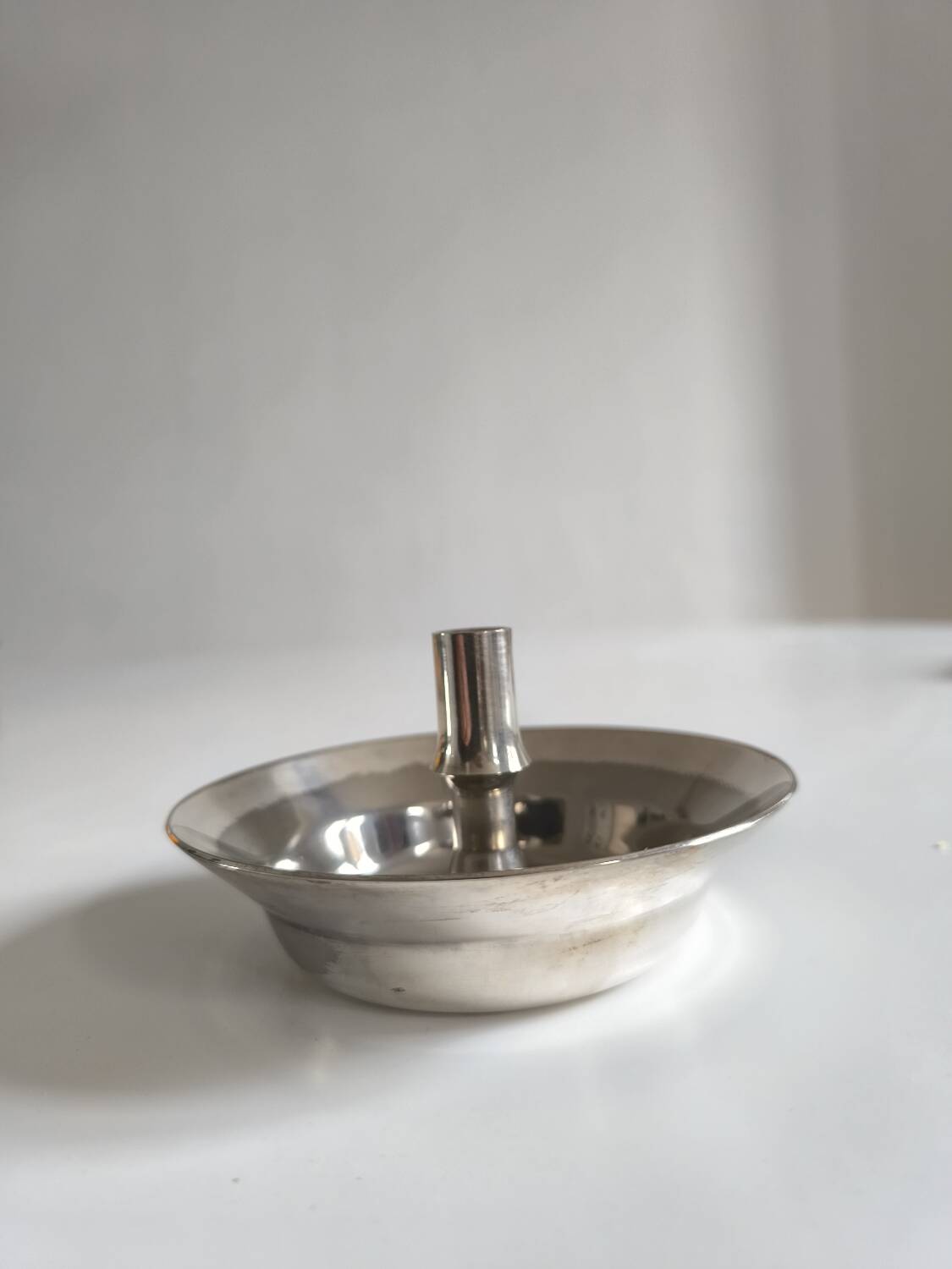 Vintage silver plated candle holder by Jens Harald Quistgaard – Dansk Design 70s