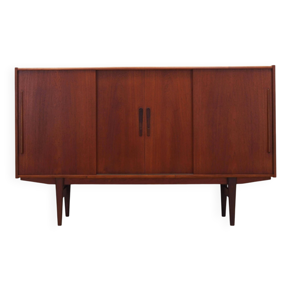 Enfilade en teck, design danois, années 1960, production : Danemark