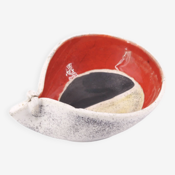 Vide poche en céramique décor abstrait de Mado Jolain