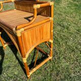 Bamboo and rattan dressing table