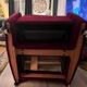 Vintage Parker Knoll red velvet recliner chair circa 1970