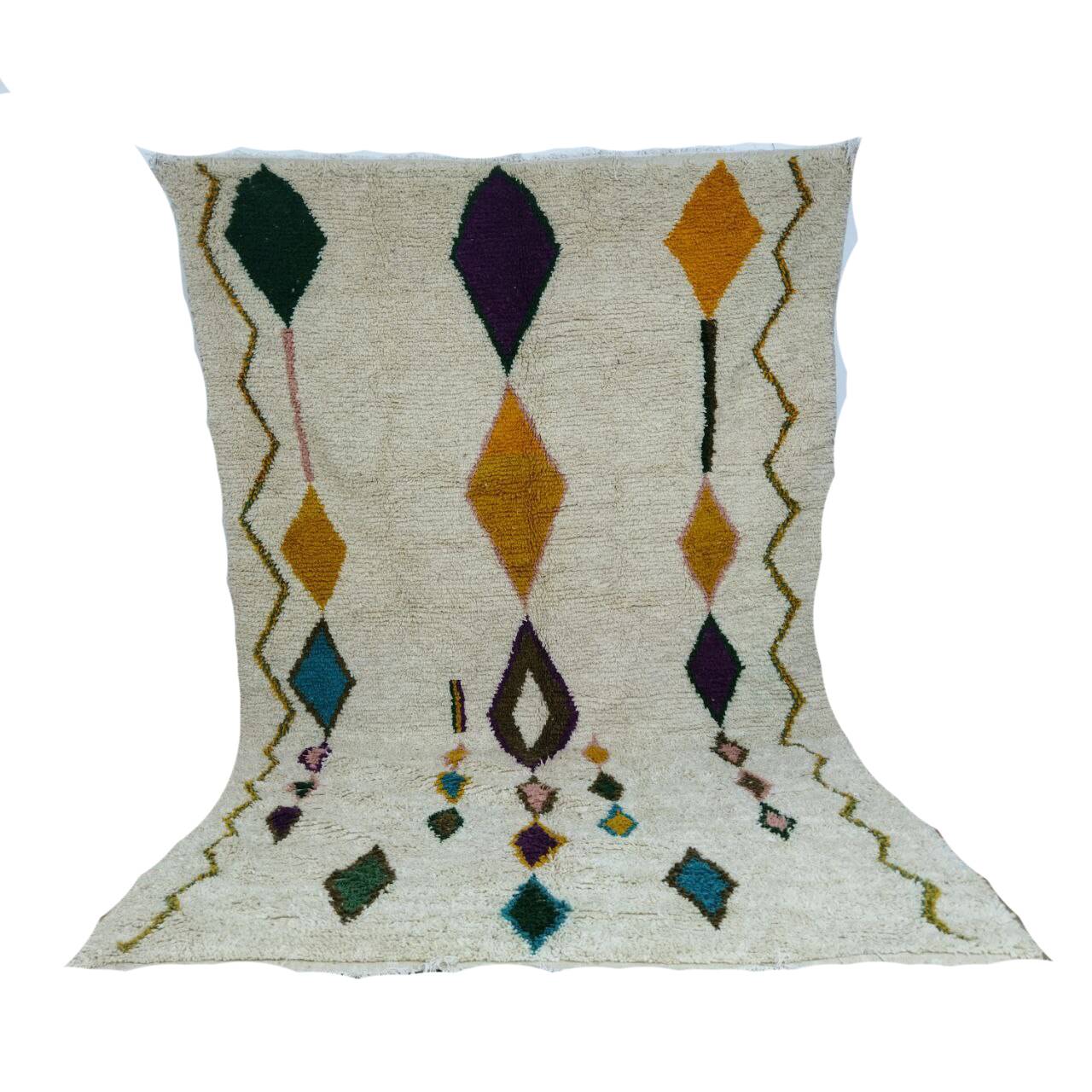 Handmade wool Berber rug 300 X 190 CM