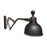 Old industrial scissor lamp machine lamp