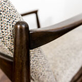 Pair of restored vintage GFM-64 armchairs by Edmund Homa, 1960s