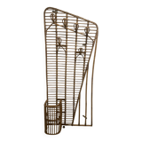 Louis Sognot rattan coat rack