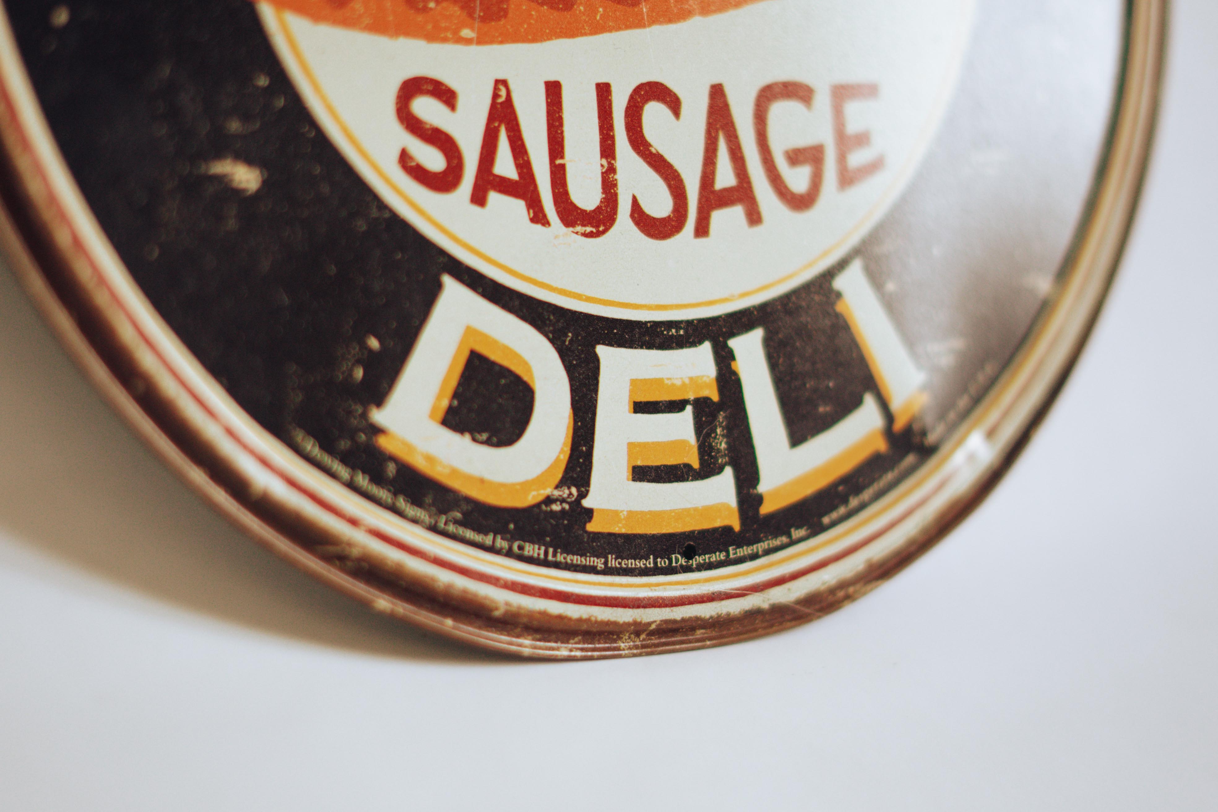 Dick's vintage canvas sign plate screen-printed