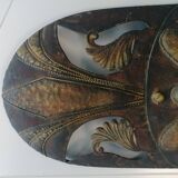 Decorative sculpted metal wall mask – 70 cm × 33 cm