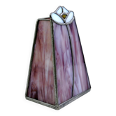 Vintage colored glass vase in marbled pink