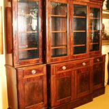 English library in mahogany nineteenth century