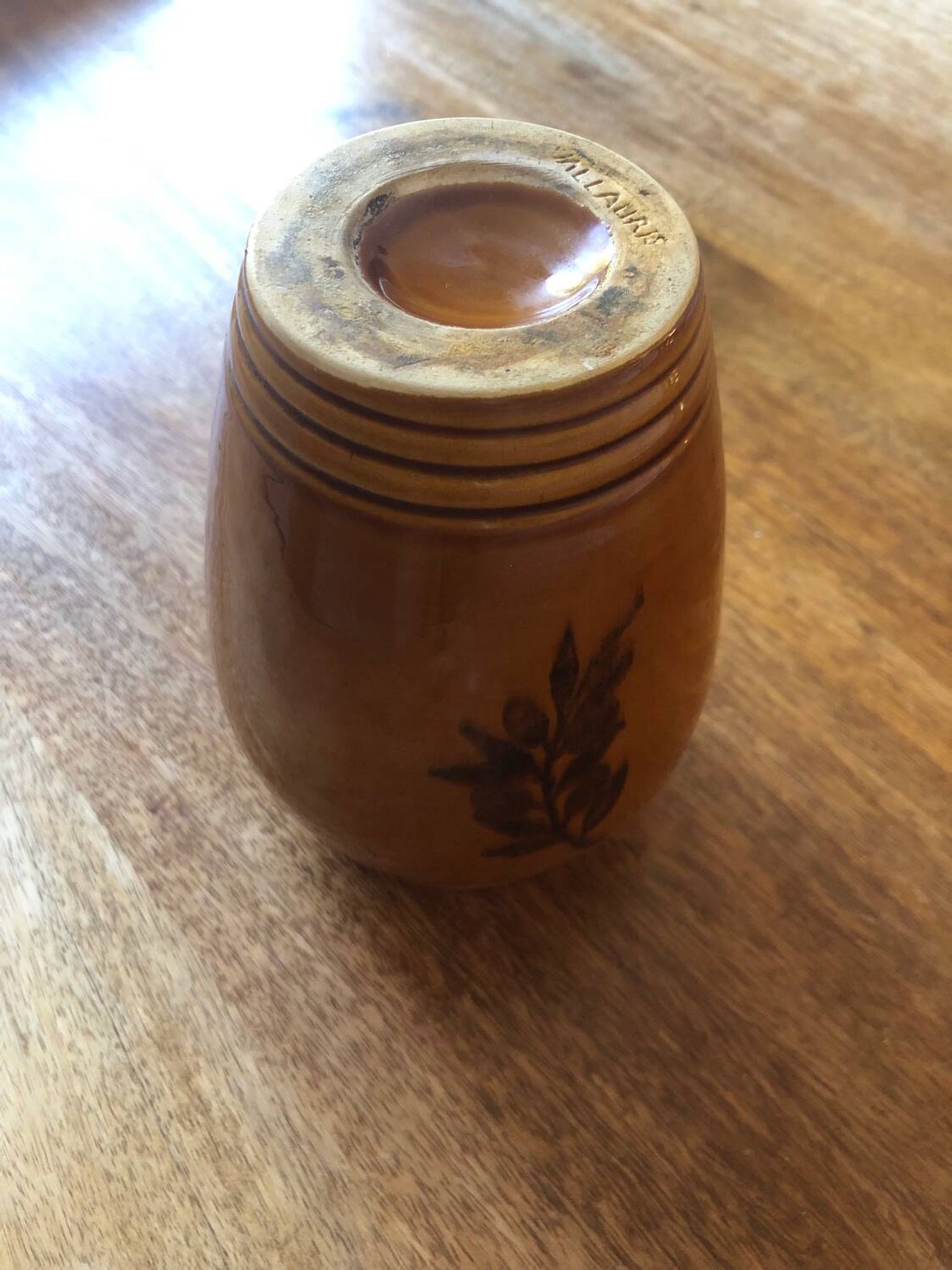 Vase vintage en grès émaillé Vallauris