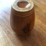 Vintage glazed stoneware vase from Vallauris