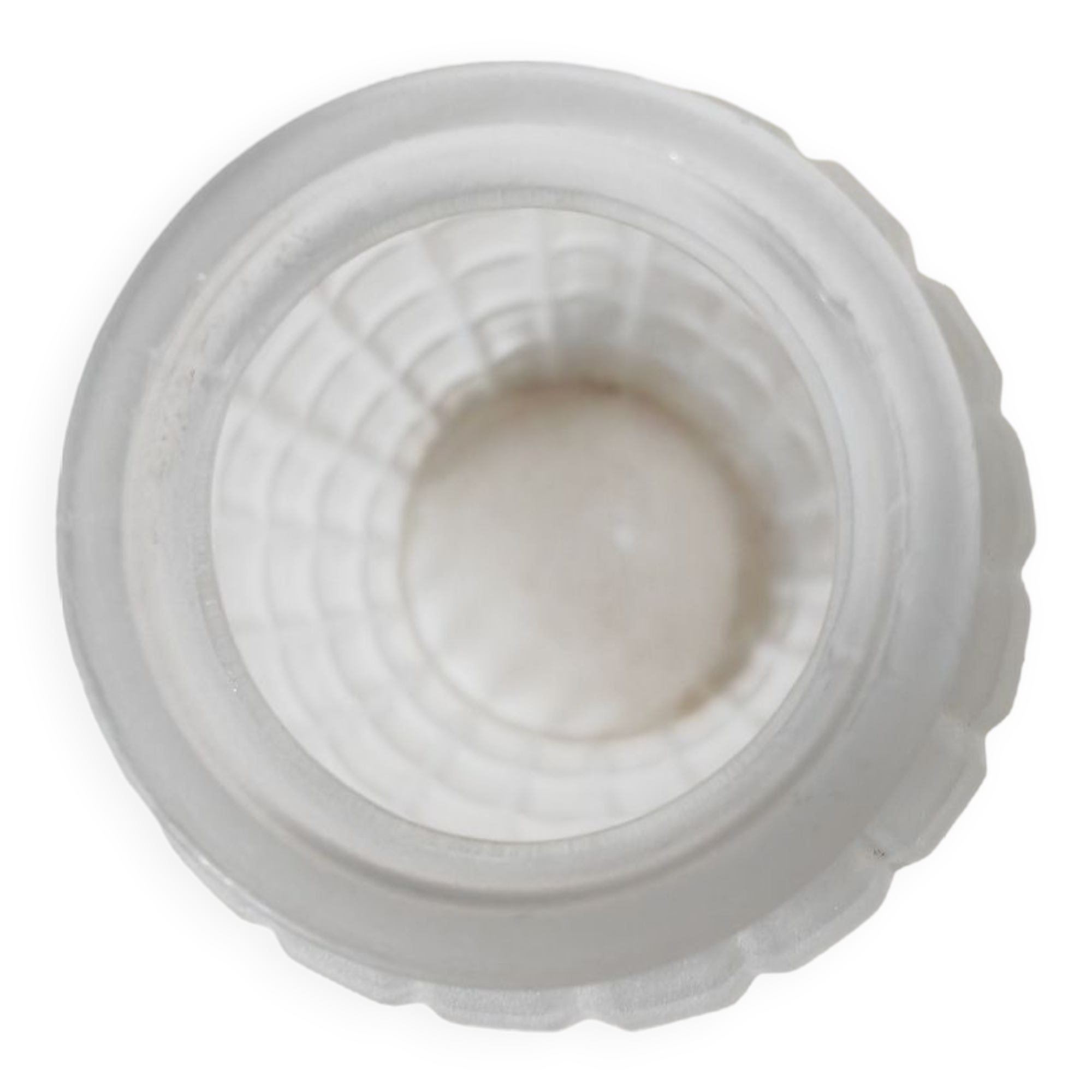 Moulded pressed glass vase