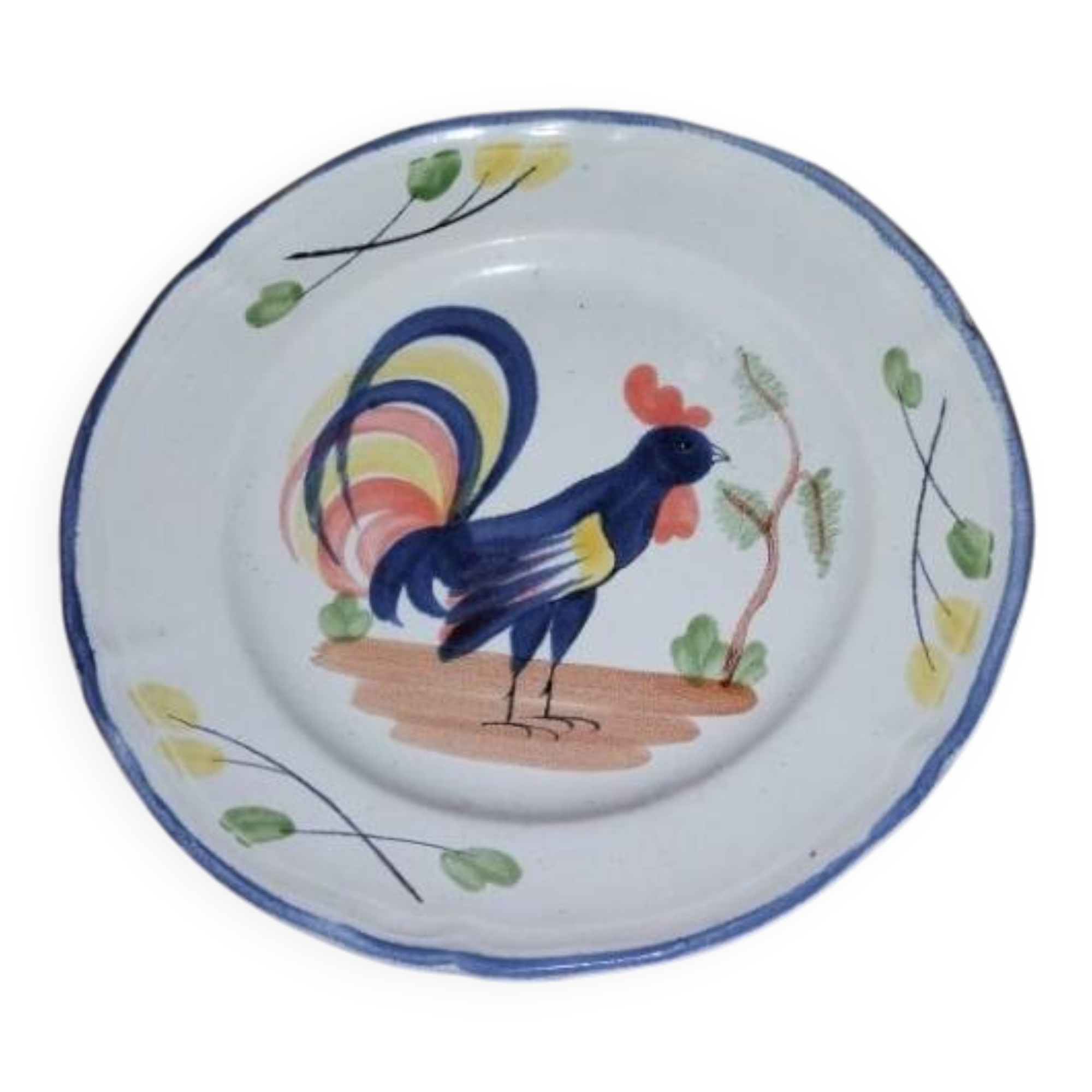 Decorative earthenware plate