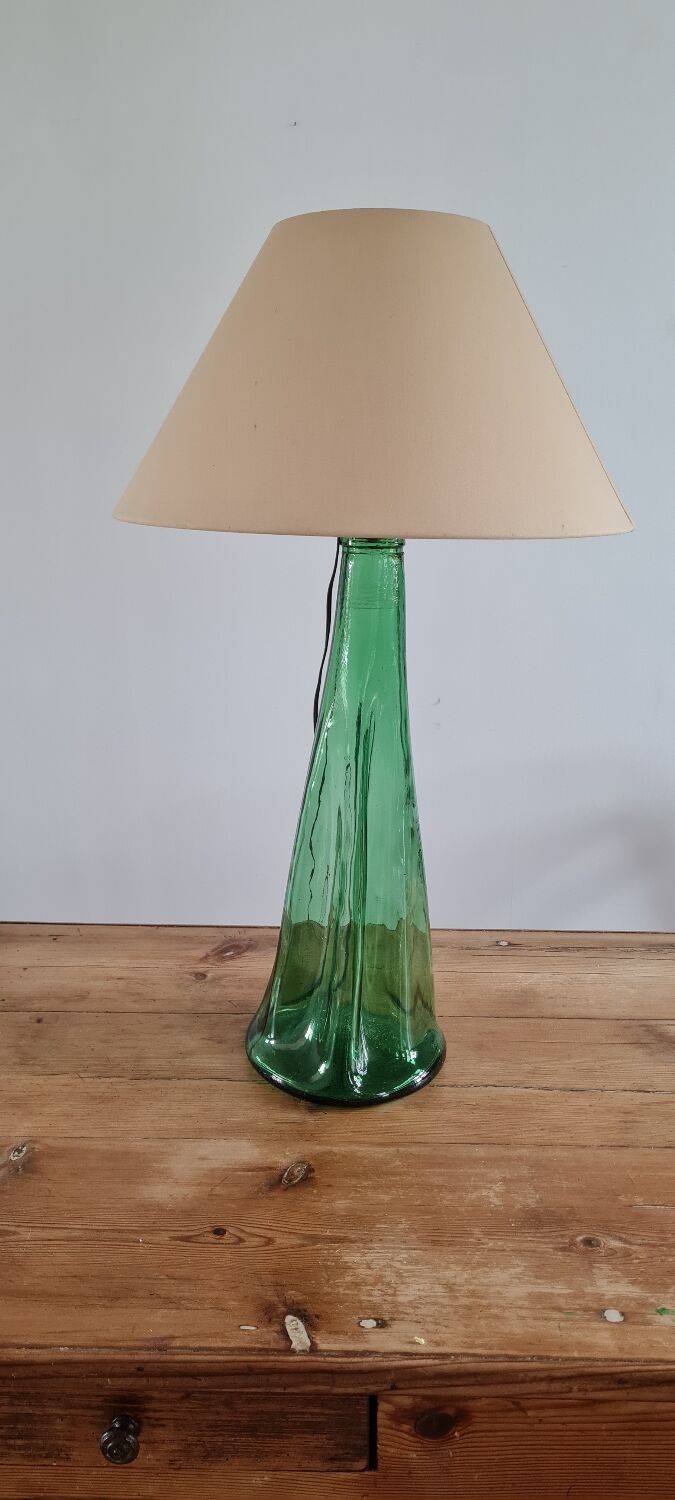 Blown glass lamp