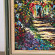 Oil on canvas "Garden in Bloom", signed