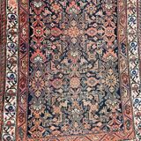Tapis ancien persan Malayer Hamadan couloir 90x500 cm