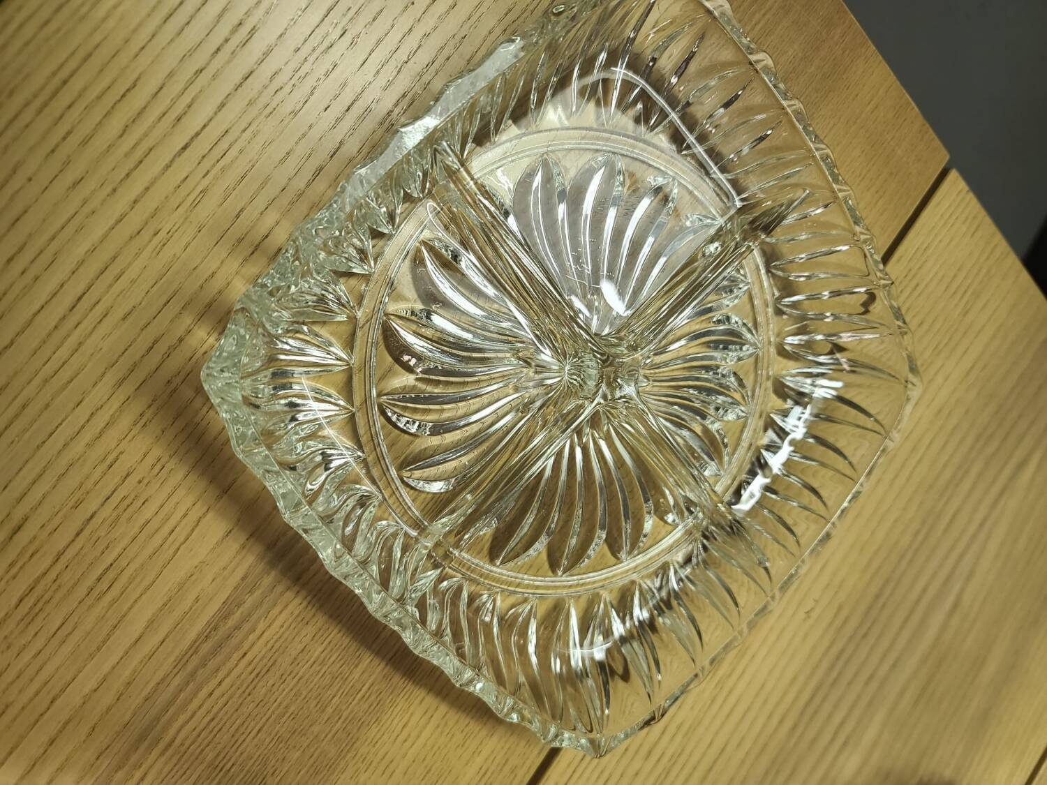 Vintage glass appetizer dish