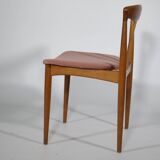 Teak chairs danish design set 1960s new upholstery