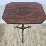 Antique Mahogany Side Table Octagonal Tripod Classic, 19th century