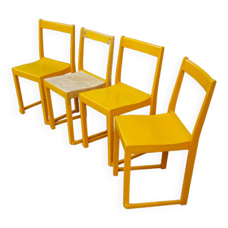 set of four "orchester" chairs by Sven Markelius