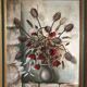 Oil painting on canvas bouquet of flowers