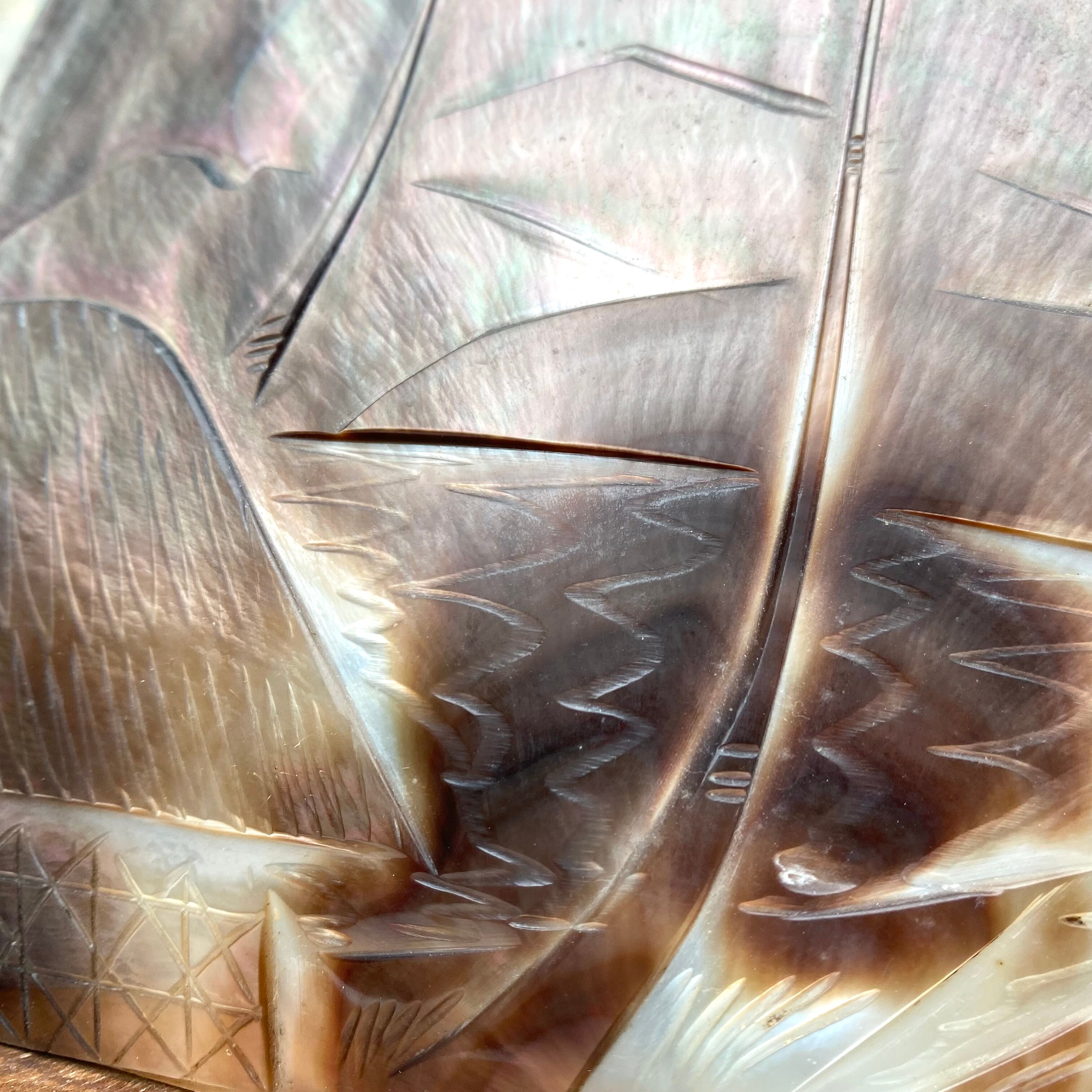 Vintage shell lamp Tahiti