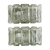 Paire d'appliques en verre de Murano