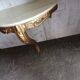 Italian golden and marble console table, 1950