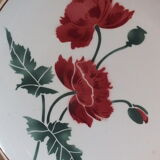 Vintage pie dish HBCM Creil Montereau décor Luxeuil