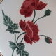 Vintage pie dish HBCM Creil Montereau décor Luxeuil