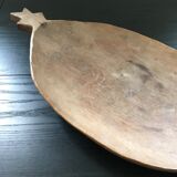 Plat en bois forme ananas