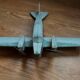 Wooden airplane, 1940s, antique toy