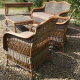 Rattan and Wicker Barn Lounge