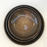 Series of three hollow plates in Jean Marais ceramic