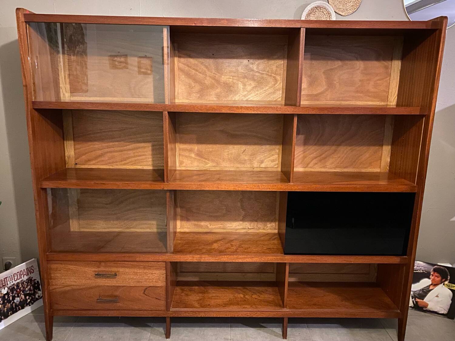 Vintage teak bookcase