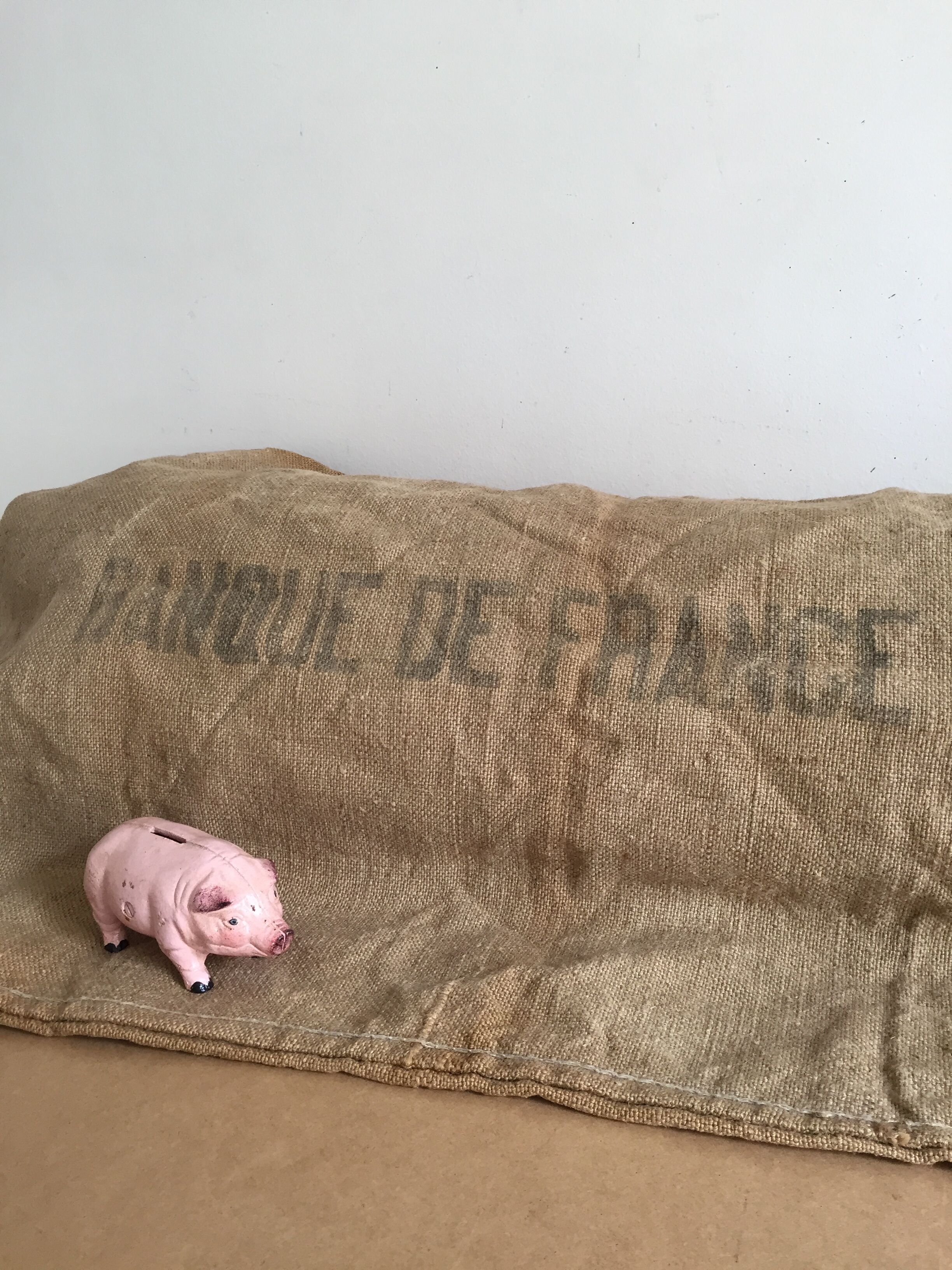 Sac toile de jute "Banque de France"