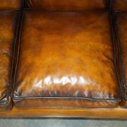 Restored leather Howard & Son canapé style, 204 cm