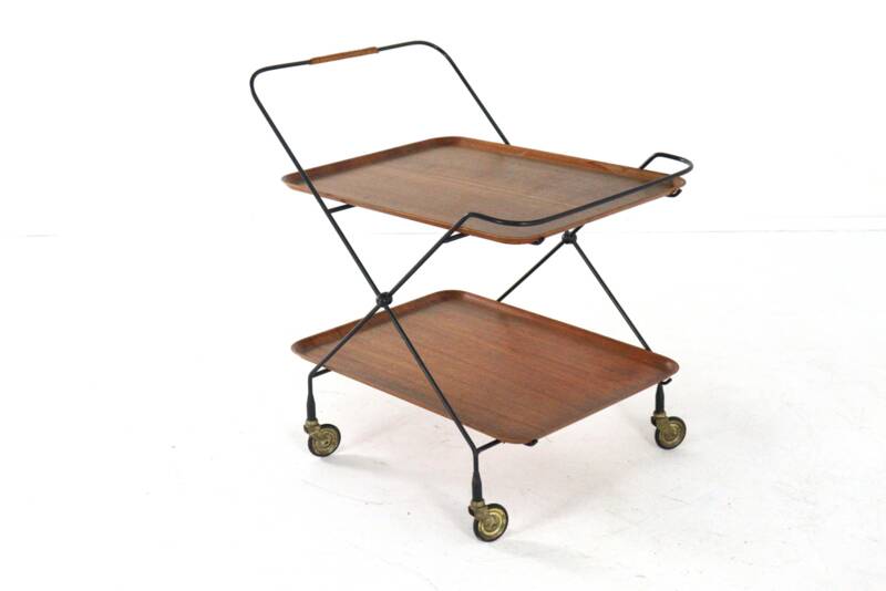 Paul Nagel for JIE Gantofte trolley - mid century design