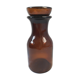 Flacon d'apothicaire bocal en verre marron ambré avec bouchon