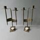 Pair of bronze candlesticks
