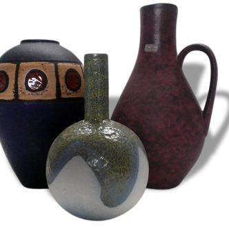 Set of vases Ruscha Keramik