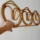 Wall-mounted rattan coat rack by Franco Albini, 1960