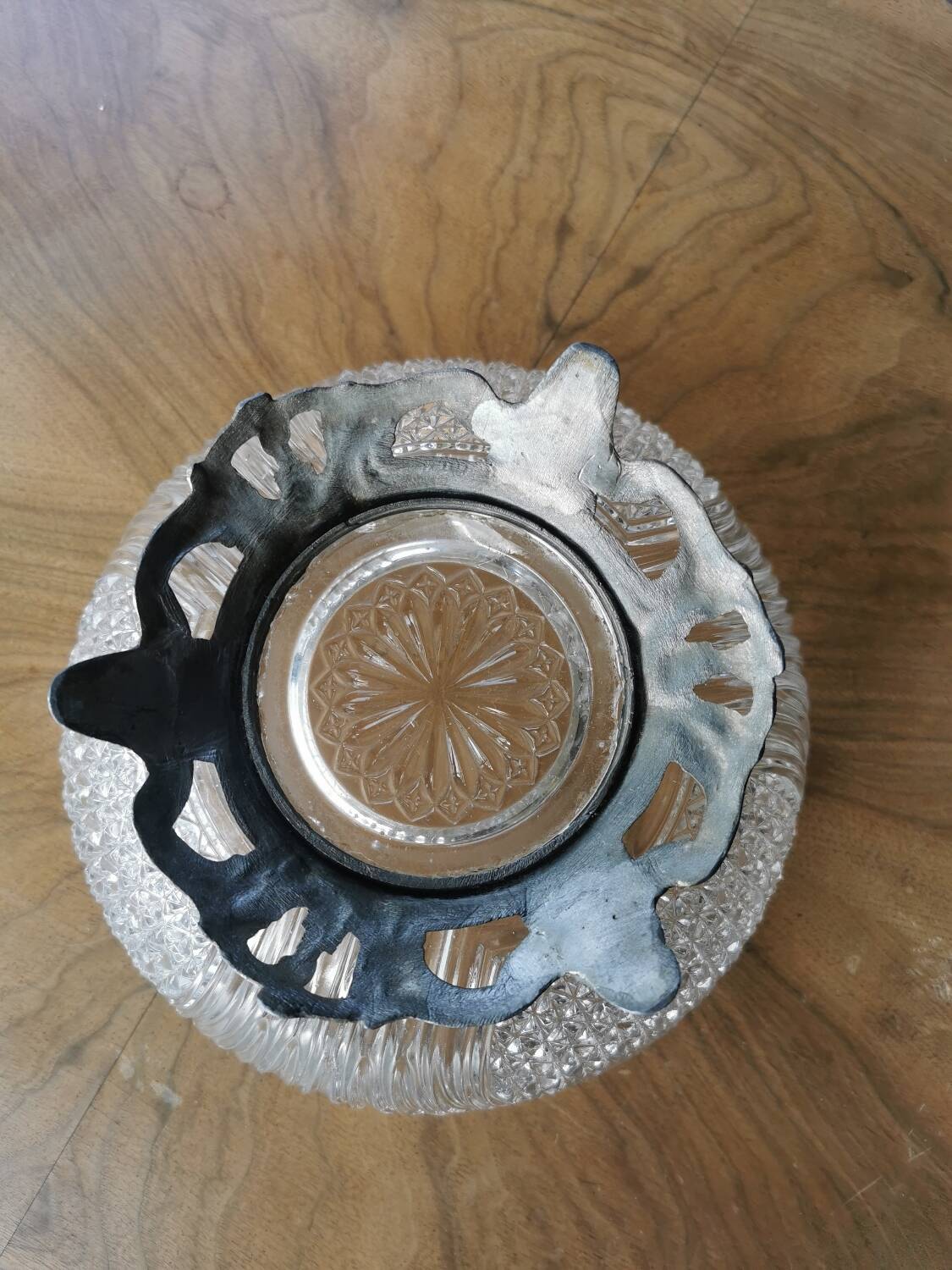 Val Saint Lambert crystal salad bowl