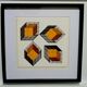 Tableau Vintage Art Optique - Victor Vasarely - Frame 40x40cm