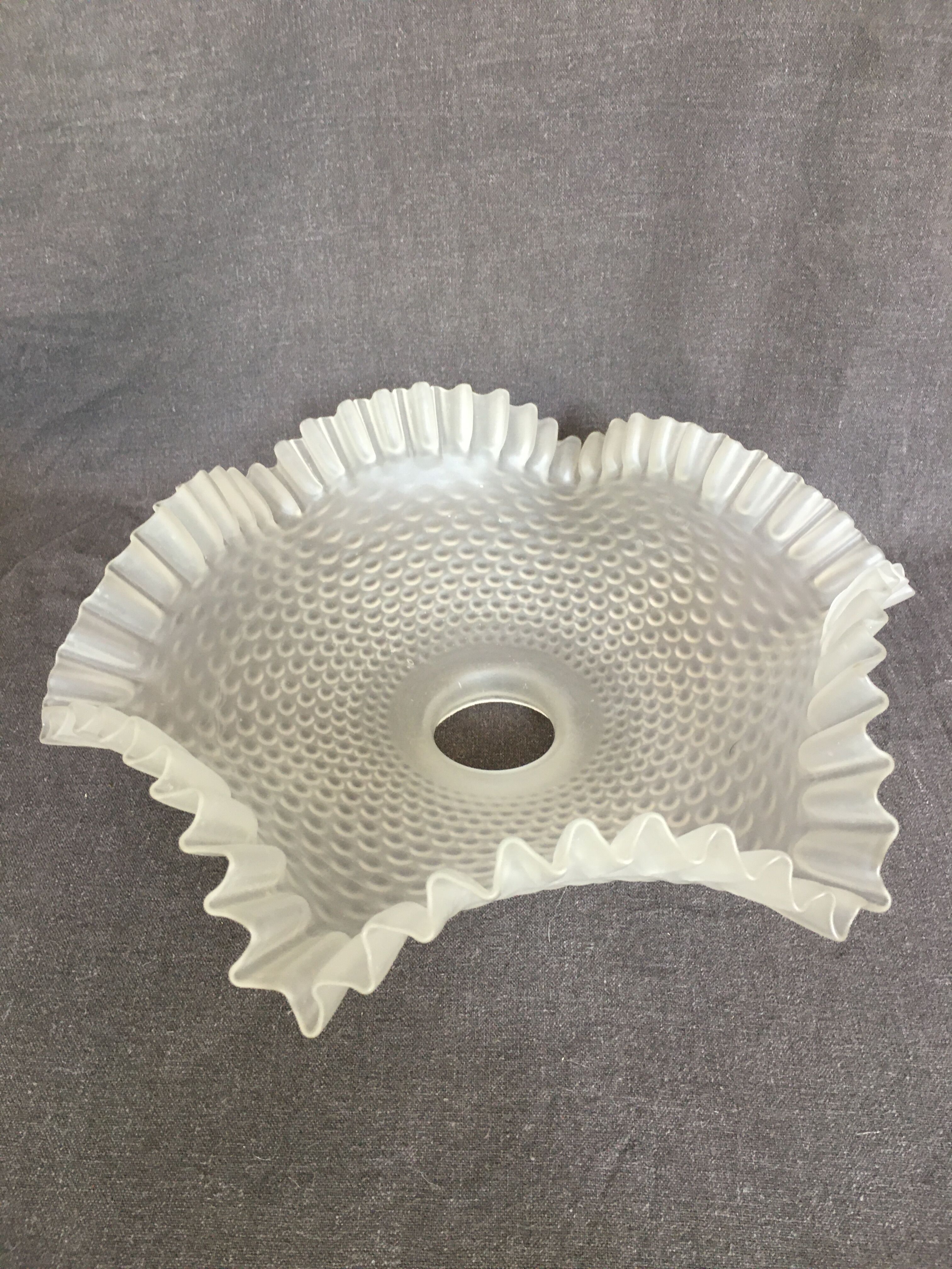 Pleated lampshade frosted glass ceiling