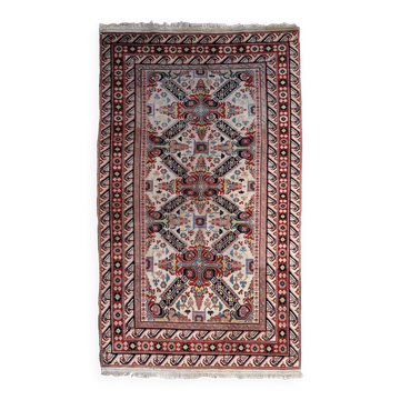 Handmade vintage Caucasian Zeyhur rug 130cm x 228cm 1950s