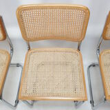 Set of 5 vintage Cesca chairs by Marcel Breuer