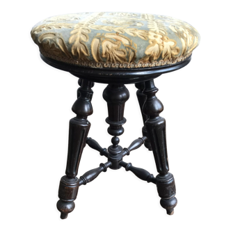 Tabouret de piano ancien
