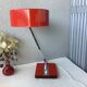 Lampe de bureau métal laqué rouge, Italie 50'